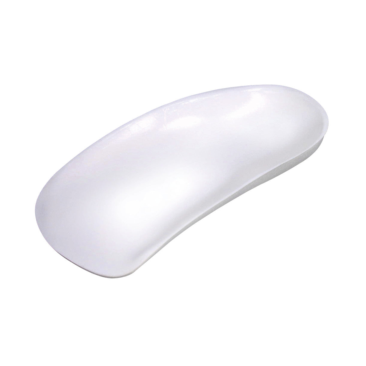 The AliMed FREEDOM BFO Half Sole Orthotic is a white foot support device with a contoured shape for arch and heel support.