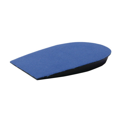 AliMed Leg-Length Discrepancy Pad with a blue upper surface and black base, designed to correct uneven leg lengths.