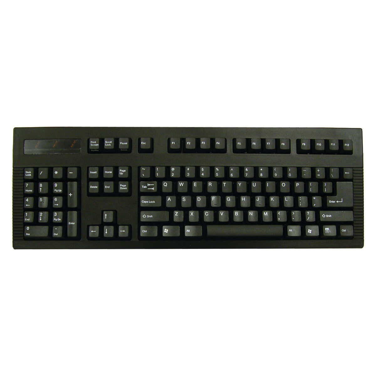 The DSI Left-Handed Keyboard features a numeric keypad on the left side, with standard QWERTY layout and function keys on top.