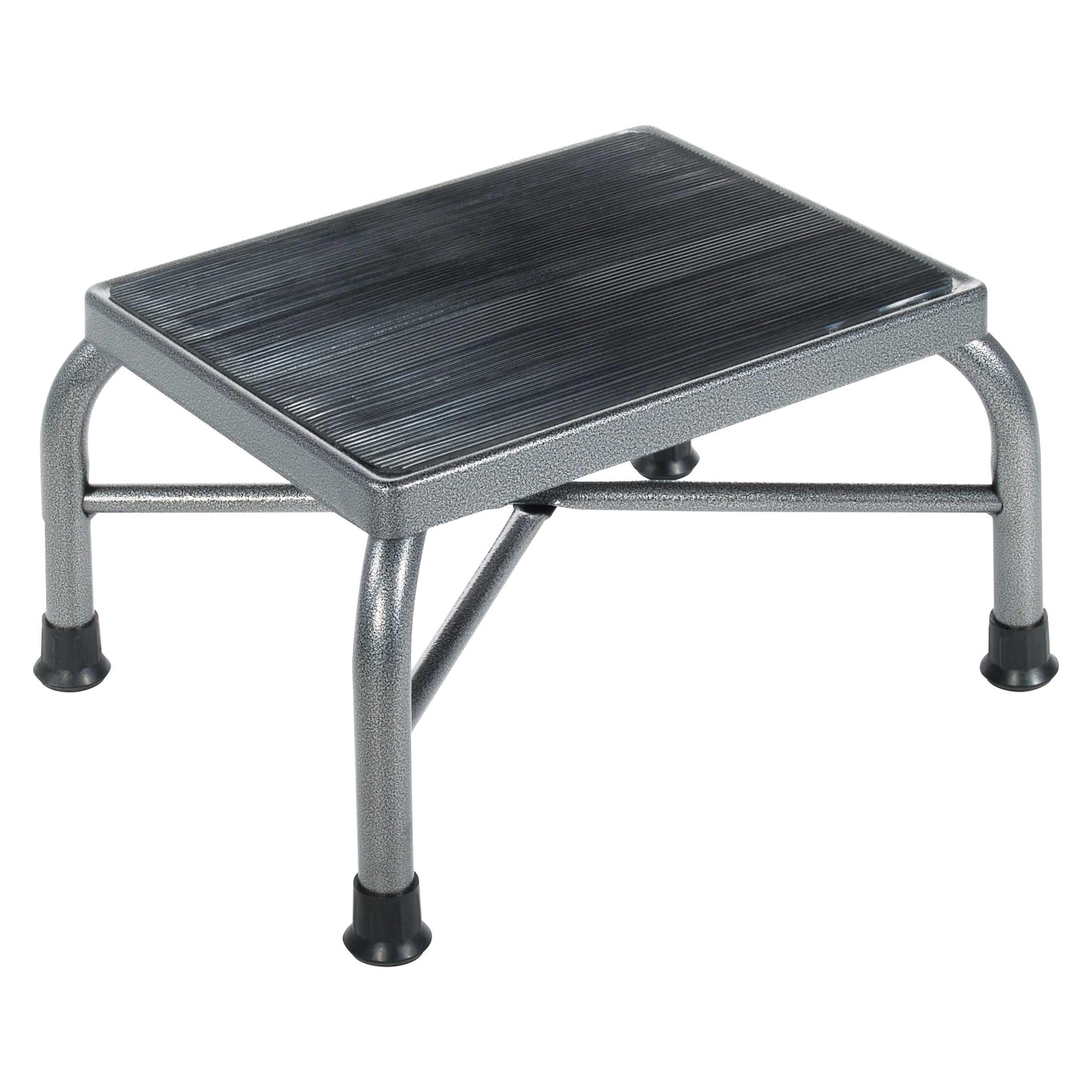 Drive Medical Bariatric Footstool with non-slip surface and sturdy metal frame with rubber-tipped legs for safety and stability.