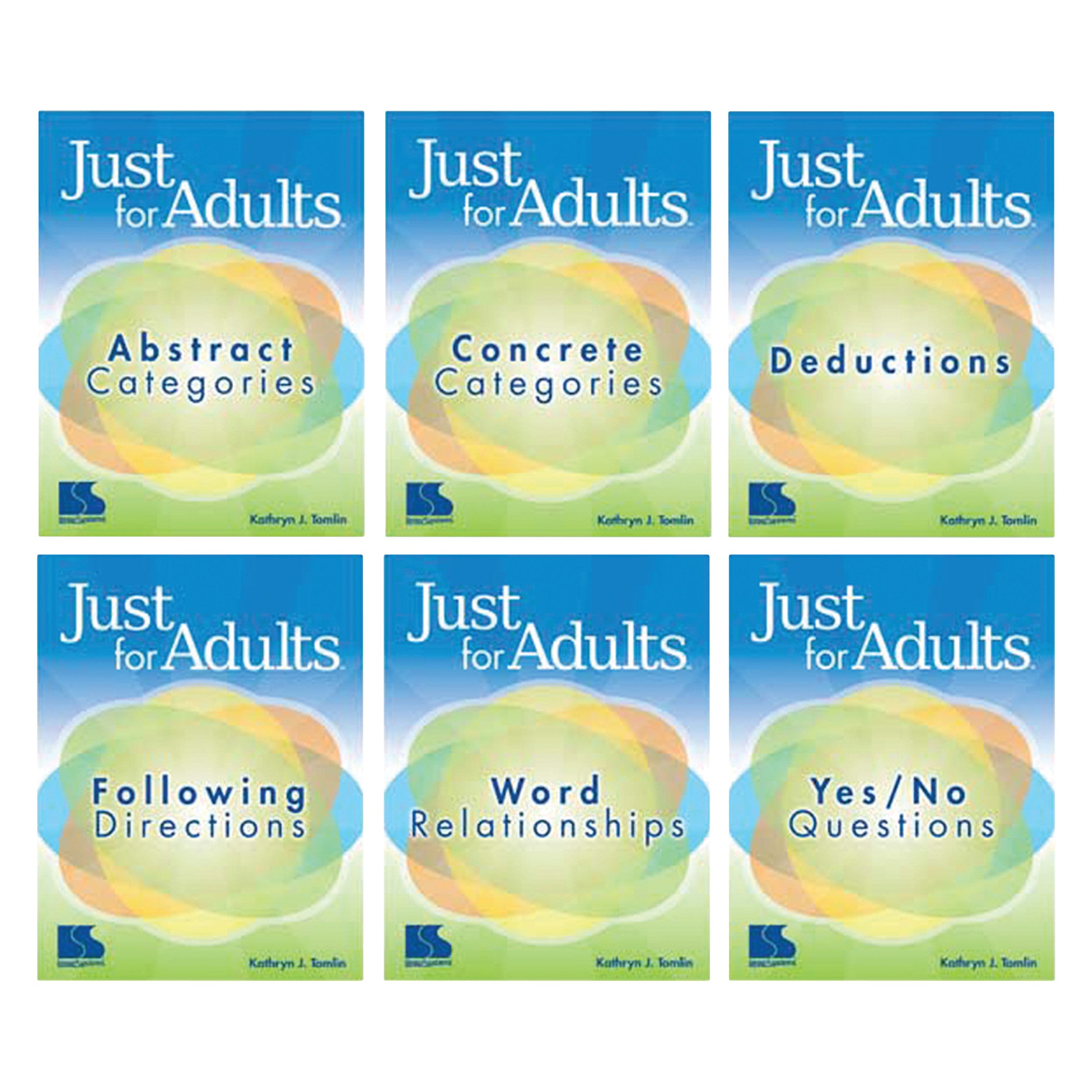 The Just for Adults 6-Book Set features titles on Abstract Categories, Concrete Categories, Deductions, Directions,and more.