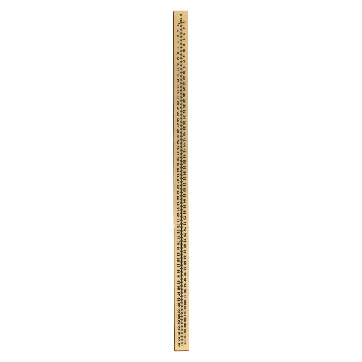 A tall, thin, flexible radiopaque extremity ruler with measurement markings along its length, designed for medical use.