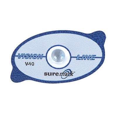 Suremark Visionmark General Use Skin Marker with an oval design, features a central bead and blue outlines with the label "V-40."