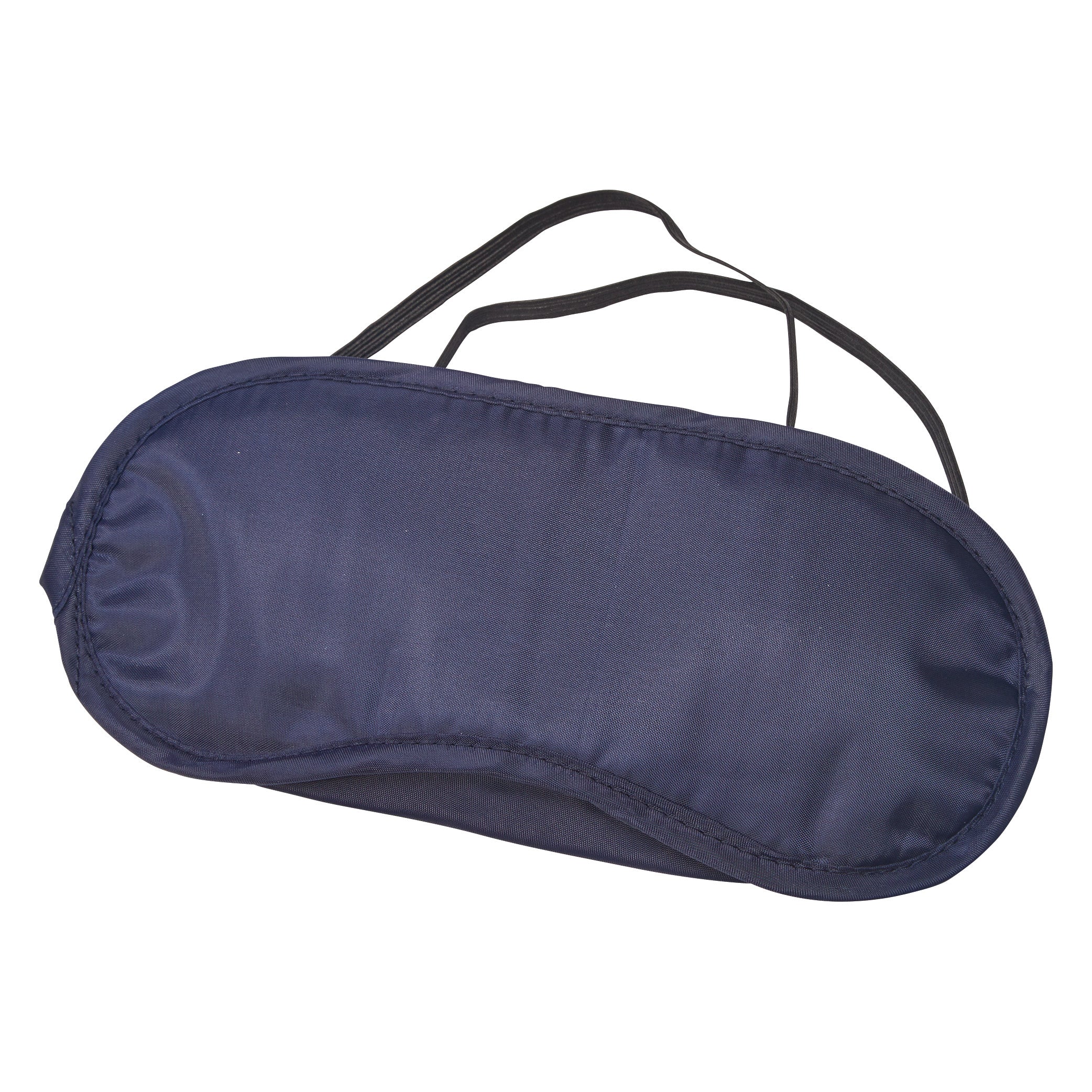 A dark blue Disposable Eye Shade with black elastic straps, designed for covering eyes, likely for sleeping or relaxation.