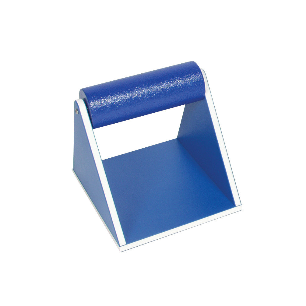 Blue AliMed Rhino Board Lower Extremities Prepper with a cylindrical handle and angled support surface, designed for medical use.