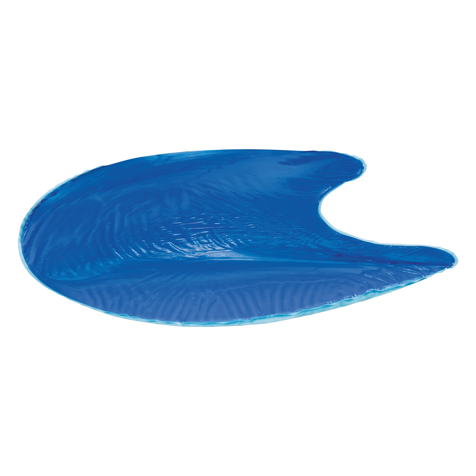 Blue Azure Sacral Protector with a contoured shape designed to provide support and cushioning for the sacral area.