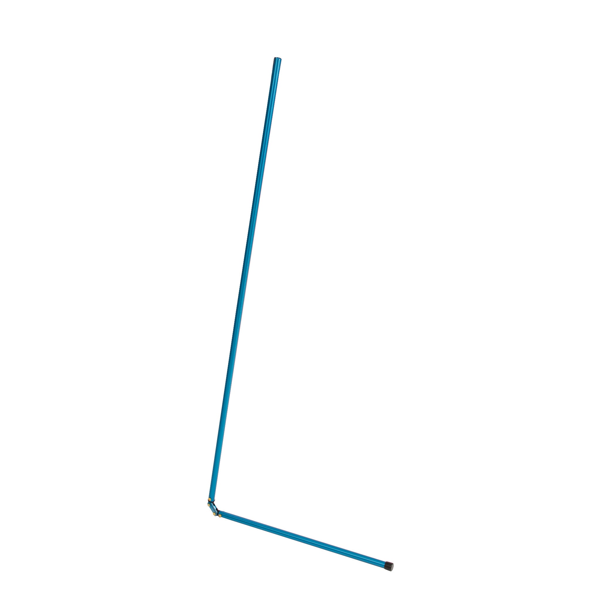 The AliMed Low-Profile Magnetic Needle Finder, a blue metal stick with a pivot joint, is angled and designed to locate metal objects.