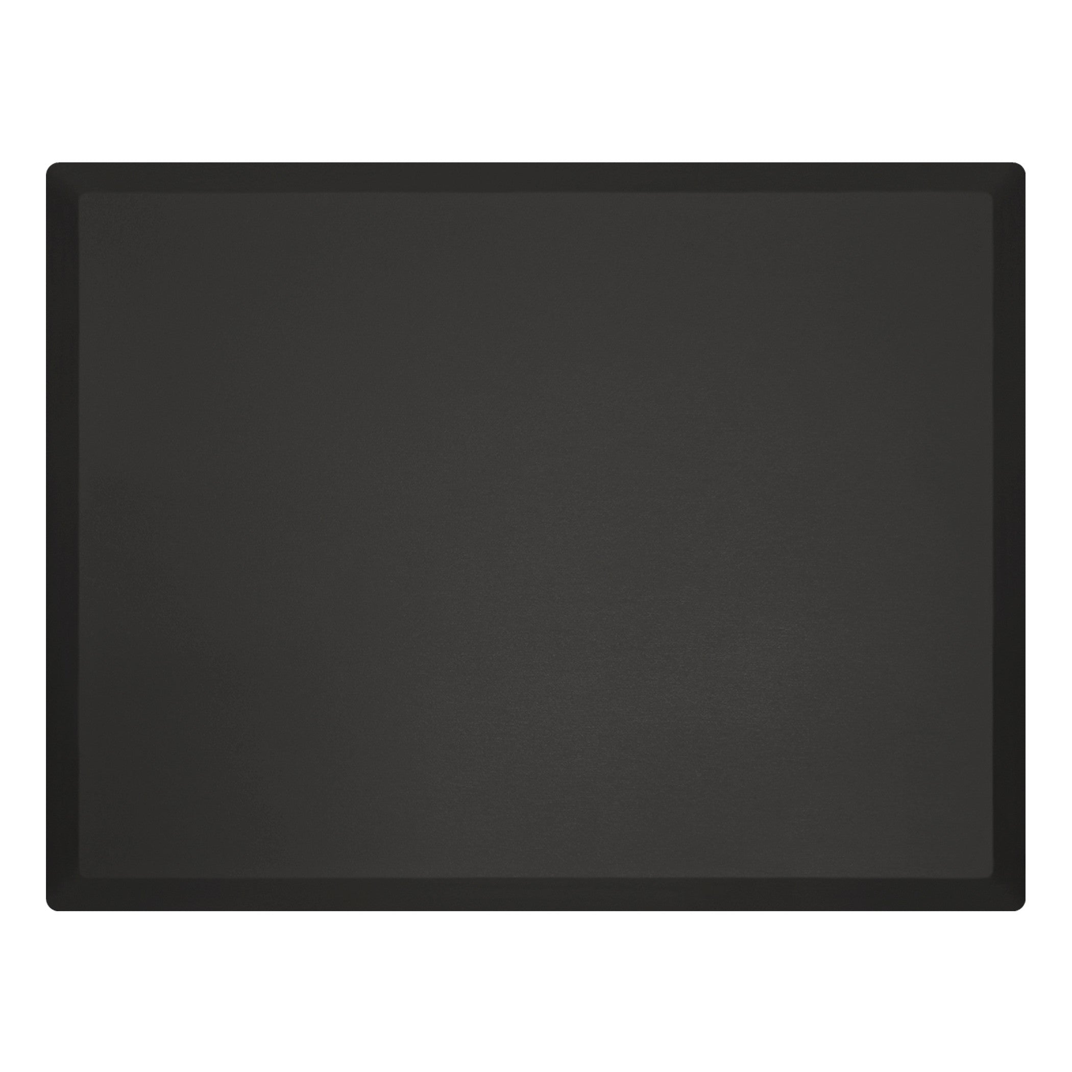 The image shows a rectangular GelPro NewLife Eco-Pro Reusable Surgical Comfort Stool Mat in solid black with rounded corners.