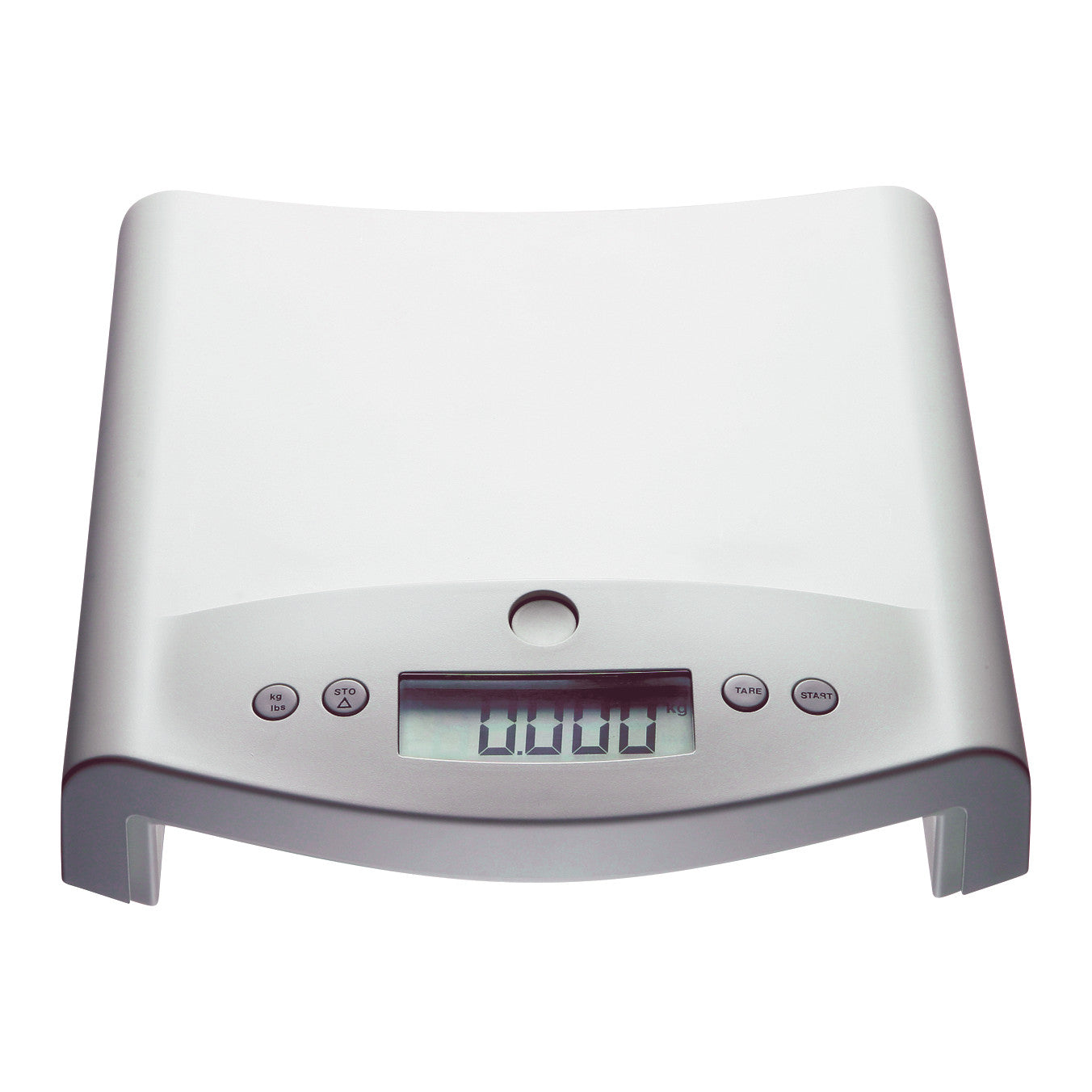 seca 354 Digital Baby Scale with a curved surface, digital display, and control buttons, designed for measuring infant weight.