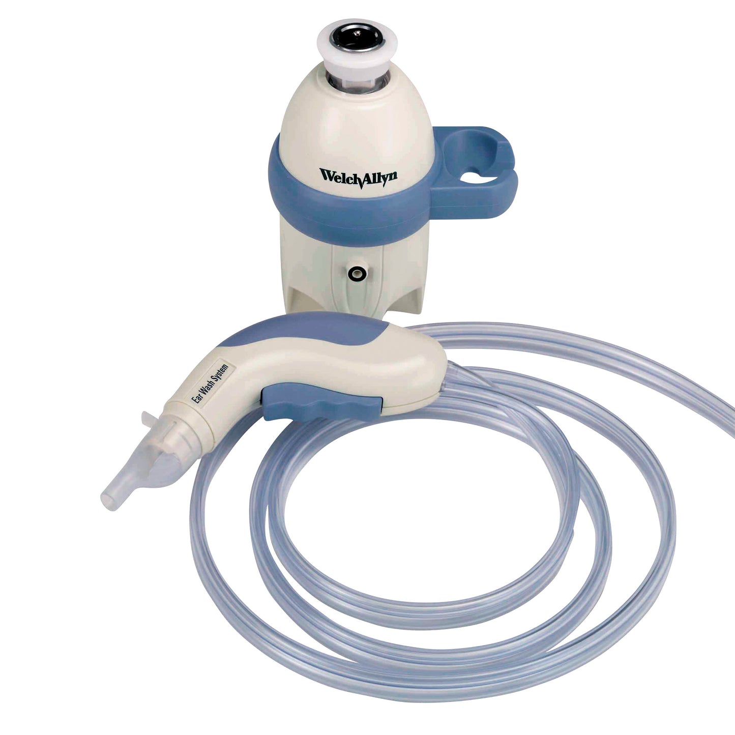 Replacement Aerator Kit for Welch Allyn Ear Wash System Plus with a handheld nozzle and transparent coiled tube is displayed.