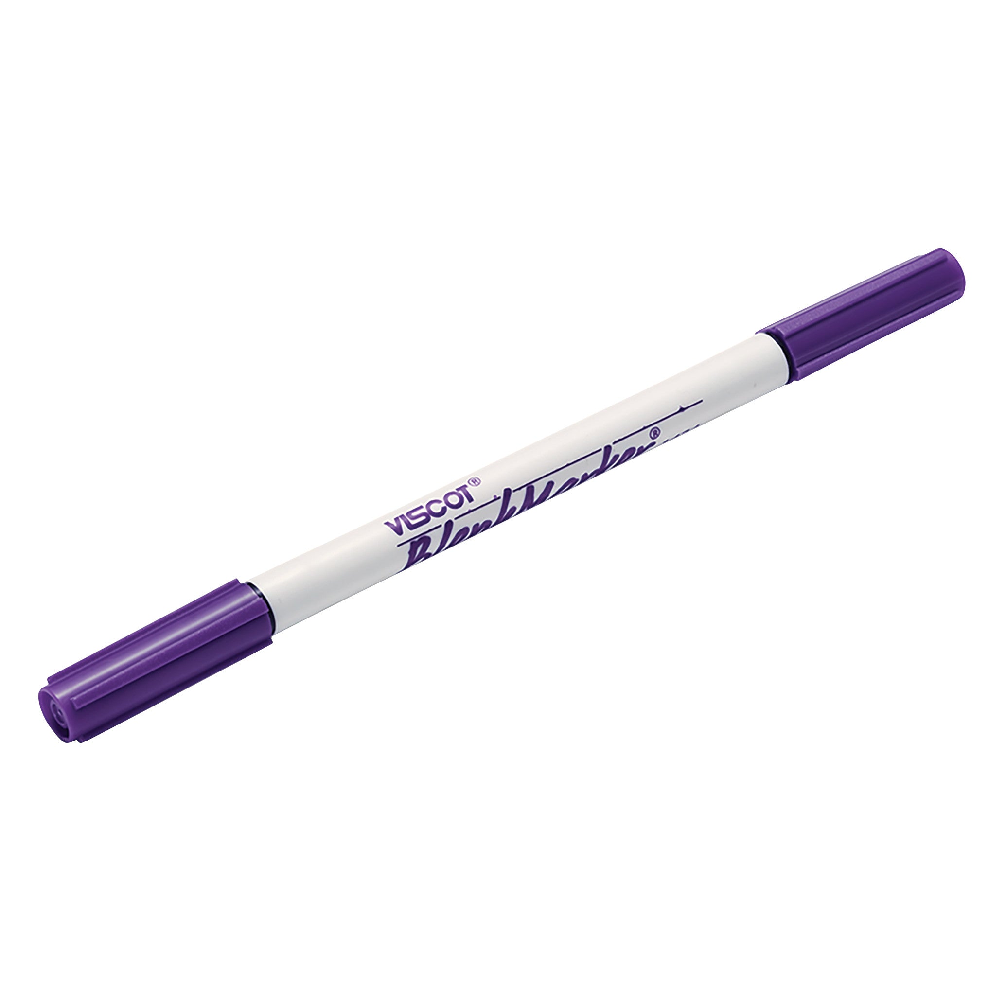 A Viscot Blephmarker Surgical Marker with a white body and purple caps on both ends, displaying the product name in purple text.