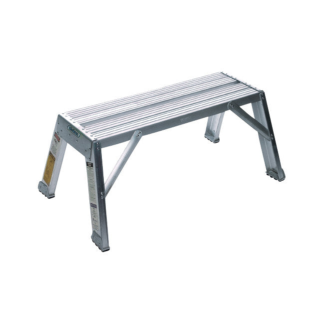 MRI Nonmagnetic SafeFlex Stand, a sturdy aluminum platform with four legs, designed for safe use in sensitive environments.