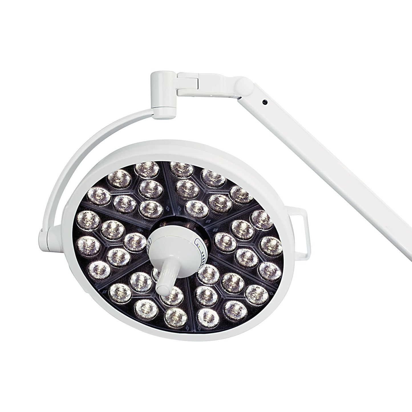 Bovie MI 1000 Major Surgery Light with multiple LED bulbs and adjustable arm for surgical illumination.