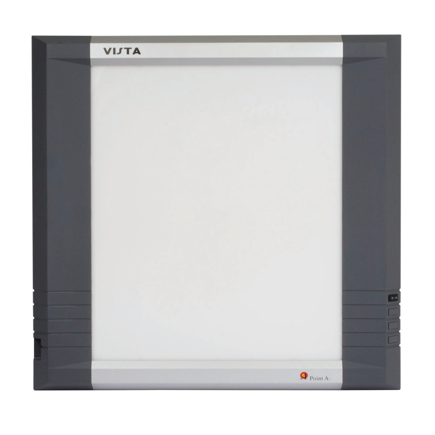 Point A Technologies LCD Vista 2-Bank Illuminator with a dark gray frame and a large illuminated white surface in the center.