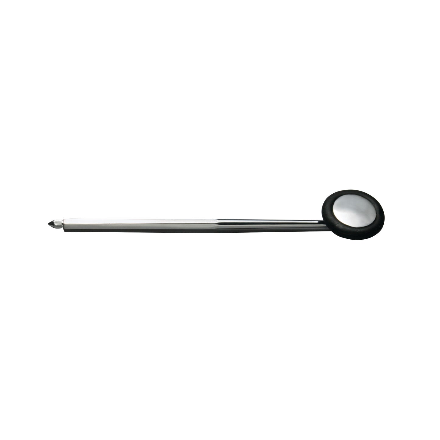 Babinsky Percussion Hammer with a long, slender handle and a round, rubber-edged head against a plain white background.