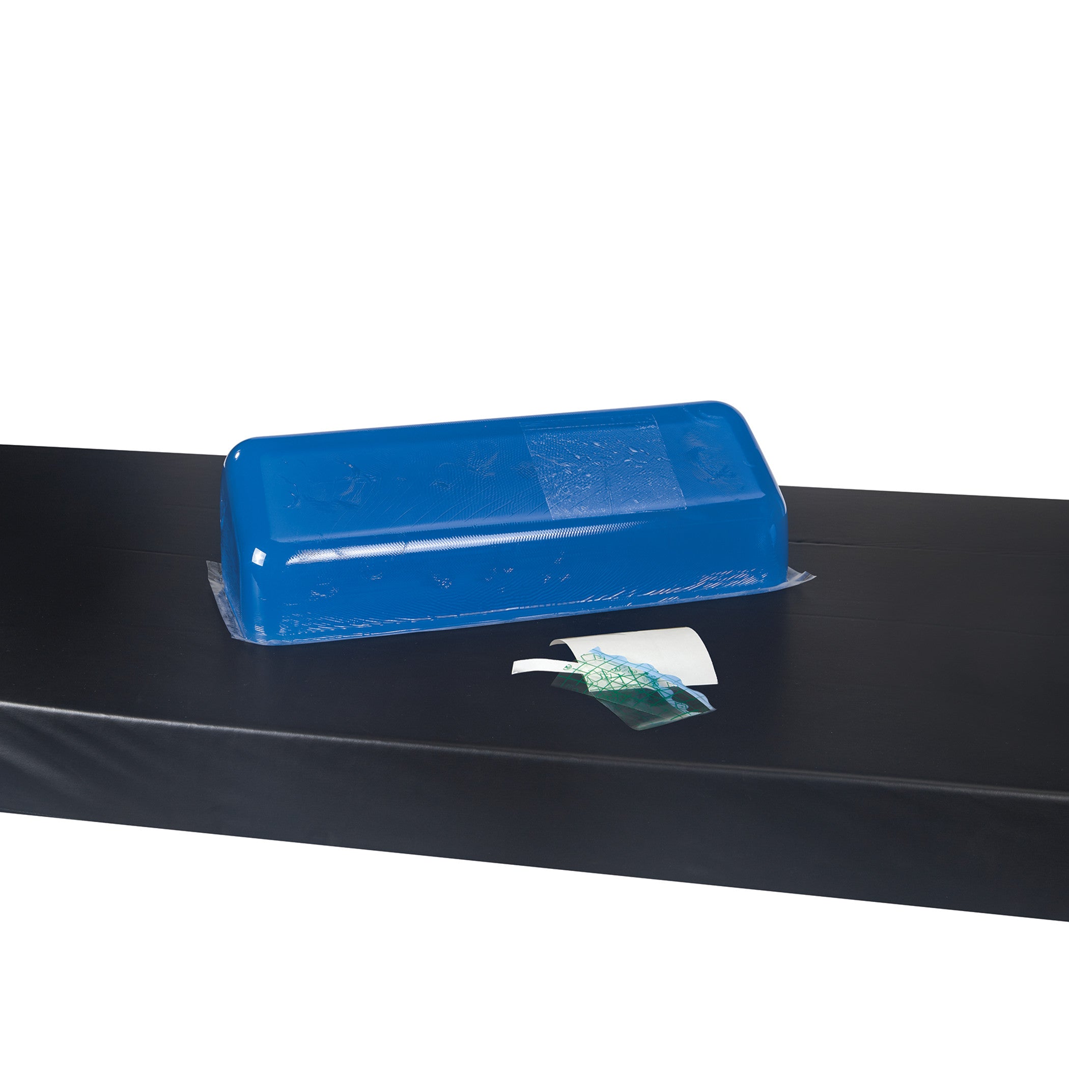 AliMed Gel Repair Kit on a surface with blue gel pad and adhesive sheet.