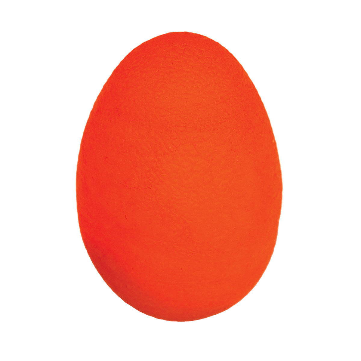 Orange Eggsercizer Hand Exerciser shaped like an egg, designed for hand strength and therapy.