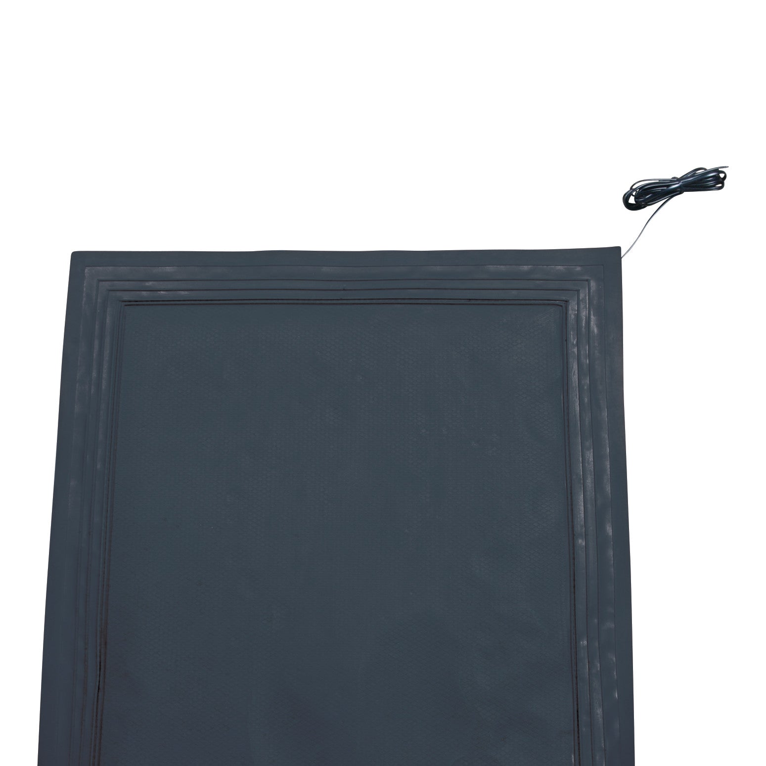 The AliMed Nonslip Exit Alarm Mat is a large, dark rectangular mat with a coiled cable extending from one corner.