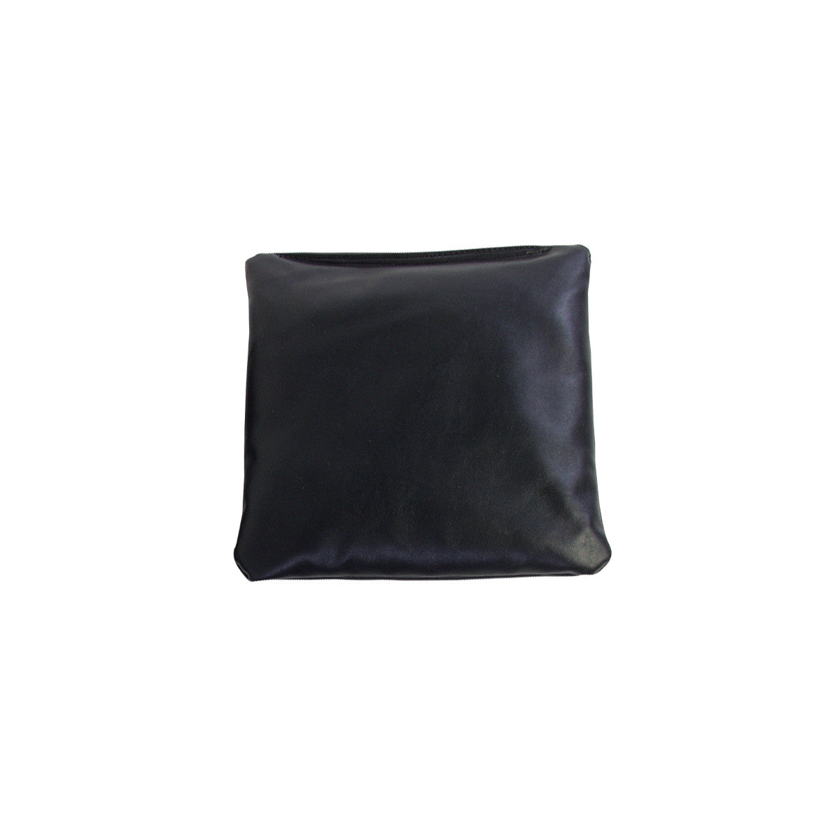 The AliMed MR-Safe Sandbag is a square, black pouch made from a soft, lightweight material designed for medical use.