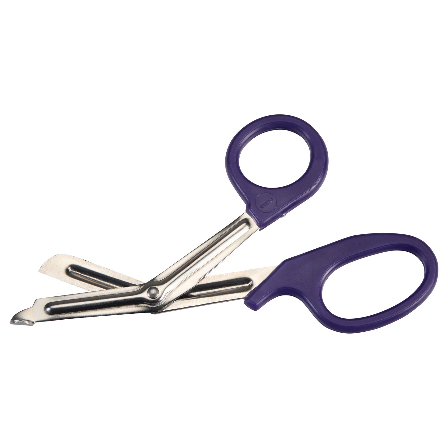 Miltex All-Purpose Utility Scissors with purple handles and angled stainless steel blades, designed for versatile cutting tasks.