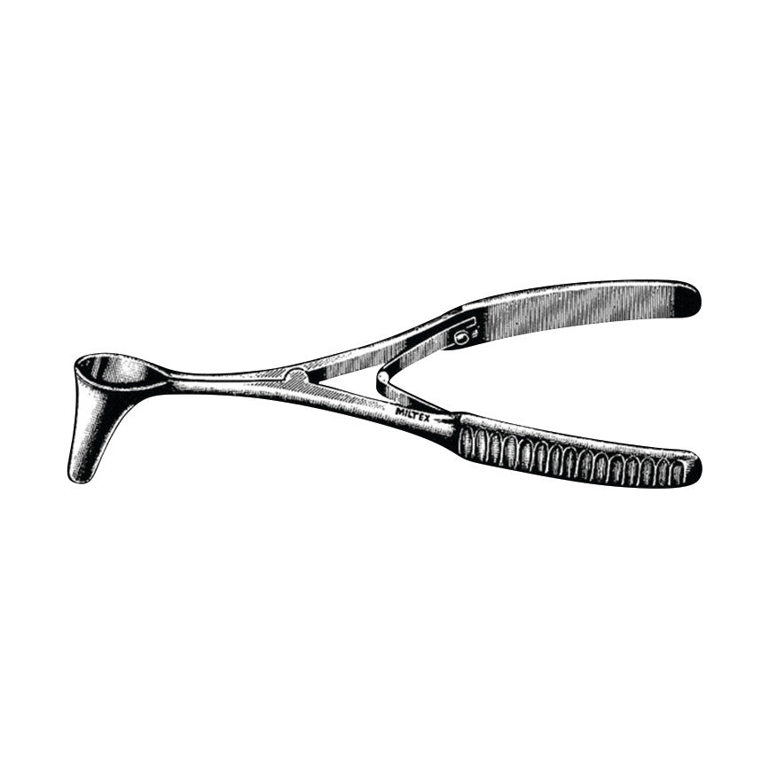 A Vienna Nasal Speculum with a scissor-like handle and a flared end, used for examining nasal passages.