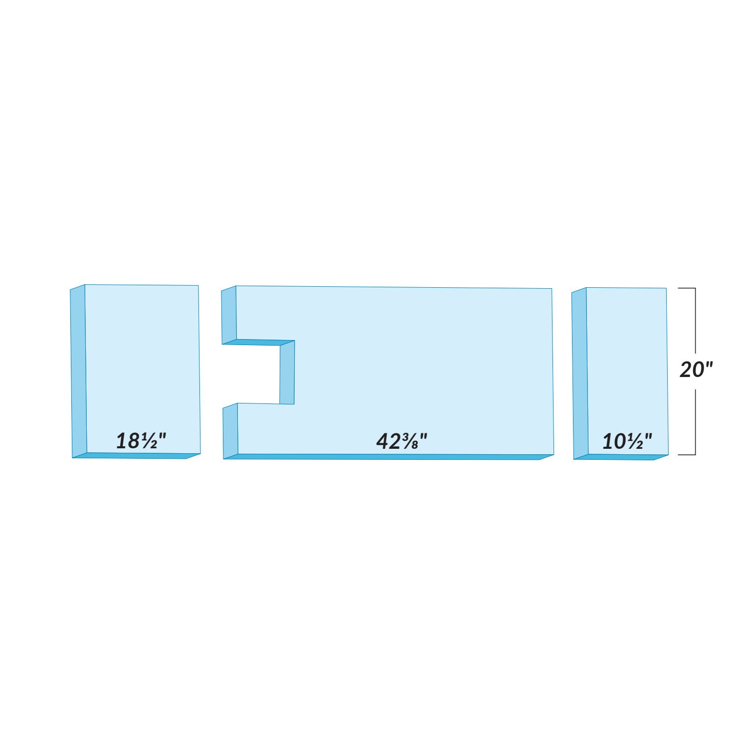 Dimensions of the AliMed Support Surface for AMSCO 3080/3085 Surgical Tables are shown: 18", 42", and 10" with a height of 20".
