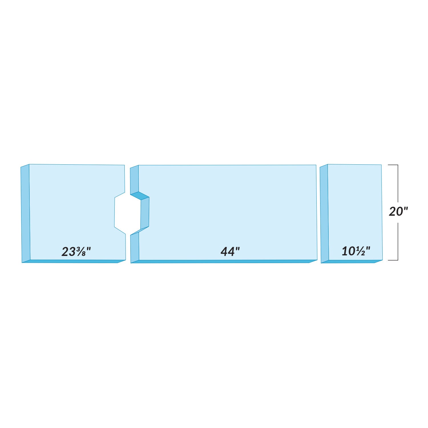 Diagram of the AliMed Support Surface for AMSCO C-Max Surgical Tables