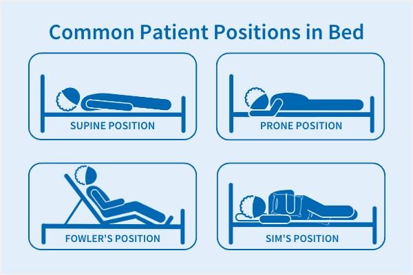 common patient positions in bed