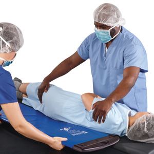 soft rollboard used to move patient
