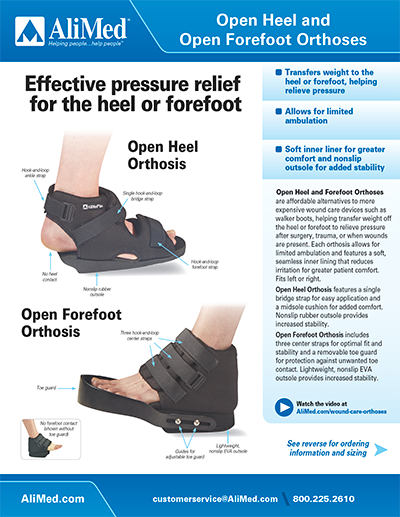 AliMed Open Heel & Forefoot Orthoses | Wound Care Shoes | AliMed