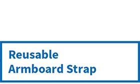 reusable armboard straps