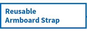 reusable armboard strap