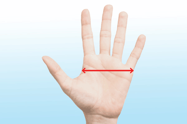 Measure hand for AliMed gloves