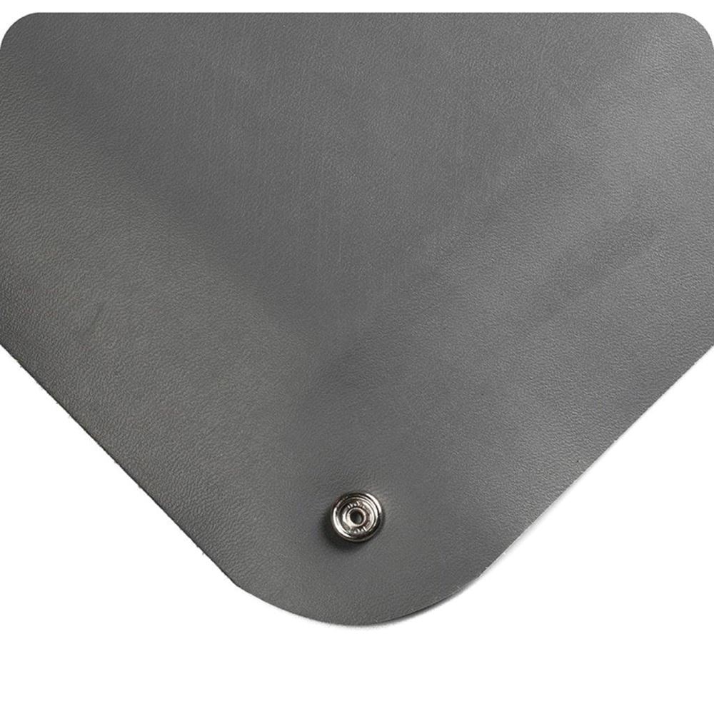 3 Width x 8 Length x 0.62 Thickness Gray 3' Width x 8' Length x 0.62 Thickness Ergomat Polyurethane Anti-Fatigue and Anti-Static Mat for Dry and Damp Areas
