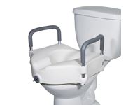 Drive Medical Two-in-One Locking Elevated Toilet Seat