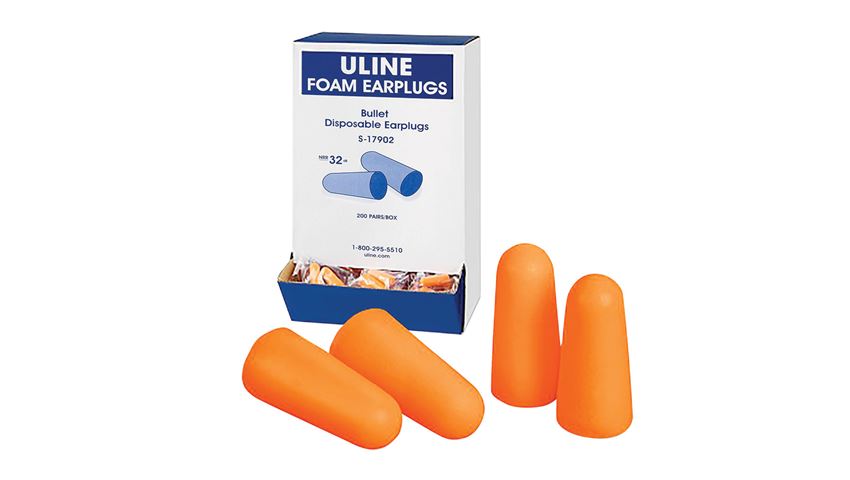 Uline Foam Bullet Earplugs