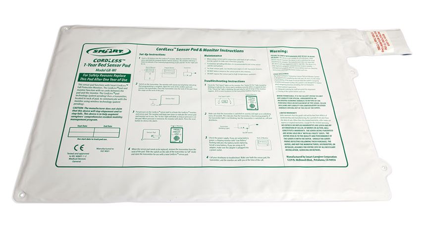 Smart® Caregiver CordLess Sensor Pads (Bed, Chair and Floor Mat)