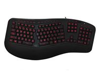 Adesso® Tru-Form 150 3-Color Illuminated Ergonomic Keyboard 