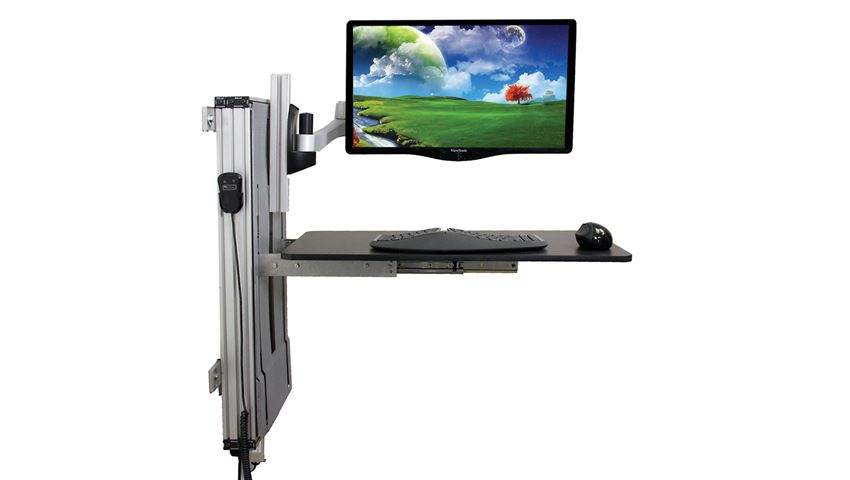 One-Touch FlexView Wall Mount Workstation
