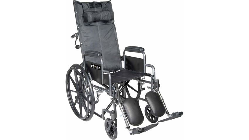 Drive Medical Silver Sport Full-Reclining Wheelchair