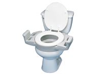 Elevated Push-Up Toilet Seat with Armrests