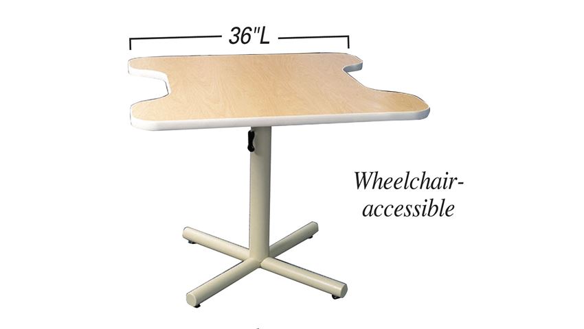 AliMed® Dual Comfort Recess Height-Adjustable Table