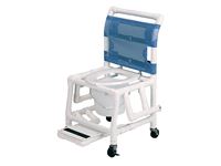 Healthline® Deluxe PVC Shower Commode Chair