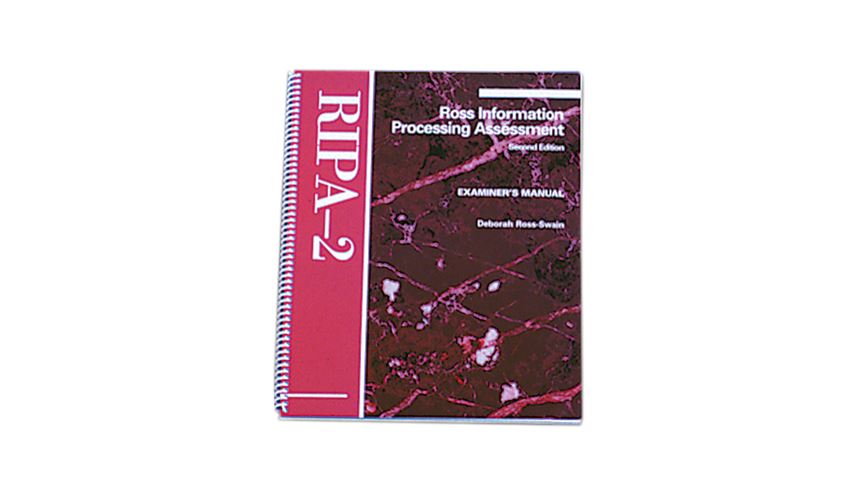 Ross Information Processing Assessment (RIPA-2), 2nd Ed.