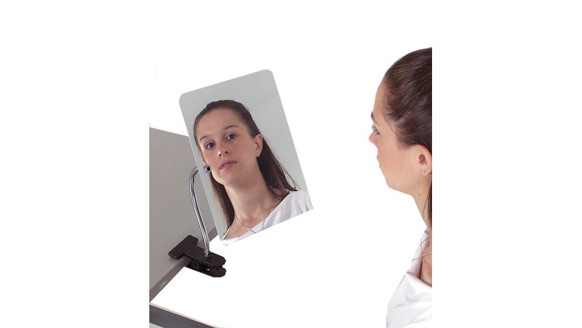 Clamp-On Adjustable Mirror