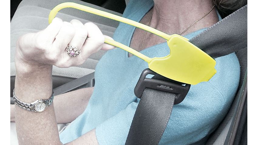 The Easy Reach Seat Belt Handle