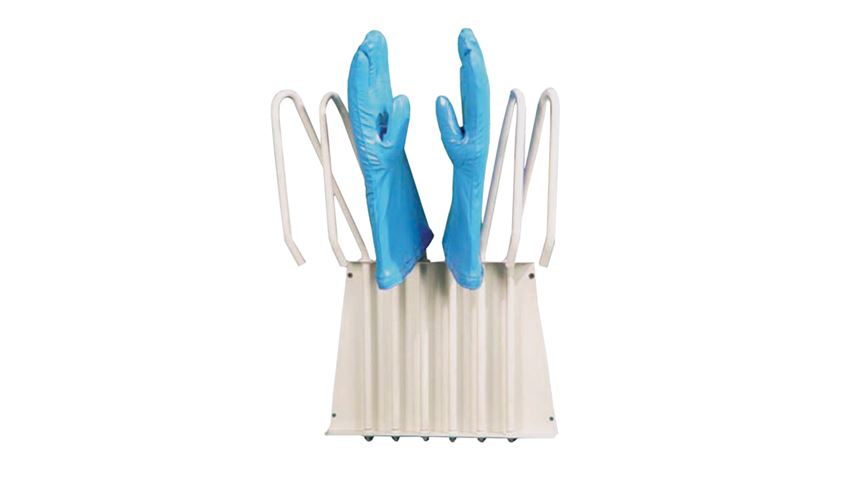 Wall-Mounted Six-Pair Glove Storage