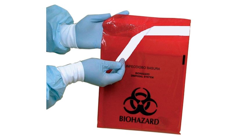Stick-on Biohazard Bags