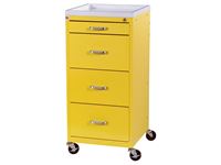 AliMed® Quick-Ship Mini Series 4-Drawer Isolation Cart