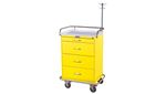 Harloff Classic Line 4-Drawer Isolation/Infection Control Cart w/Accessory Pkg.